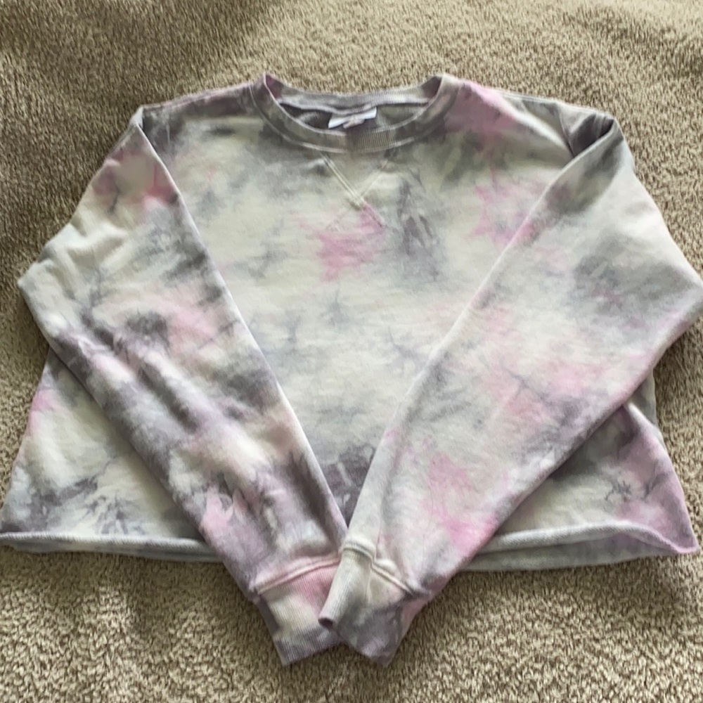 Tie Dye Cropped Sweatshirt